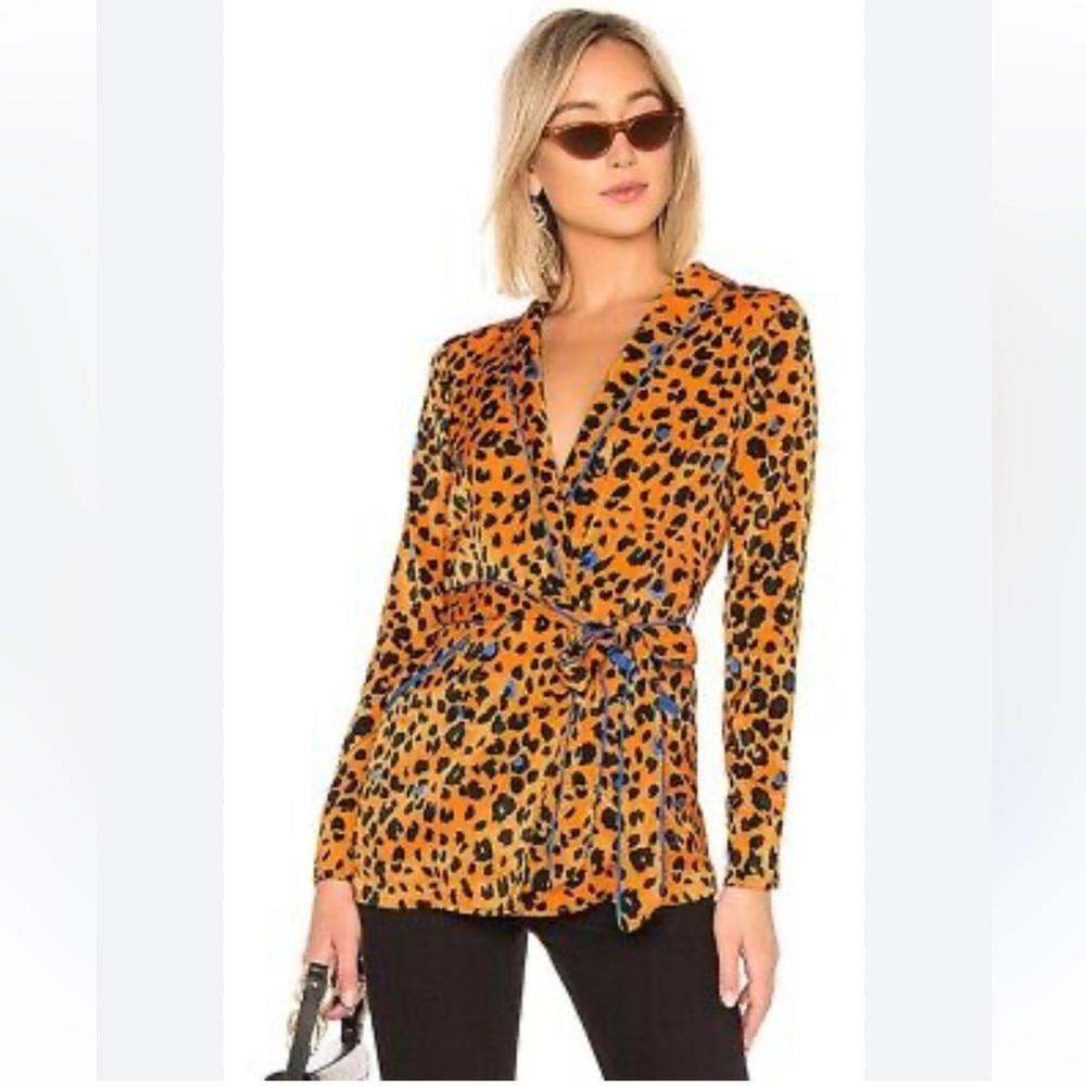 House of Harlow 1960 x Revolve Arthur Top in Copper Leopard- Women’s Size XS
